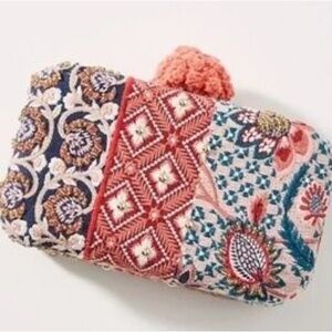 Anthropologie Nadia Pink Embellished Clutch Bag NWOT